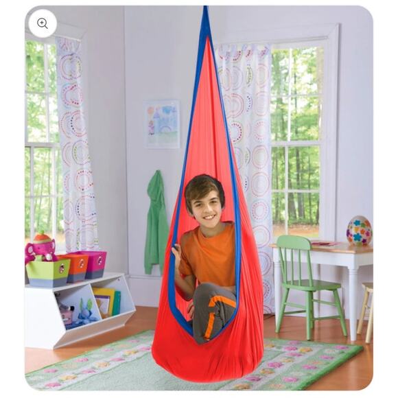 HugglePod Lite Nylon Hanging Chair color Red - Picture 2 of 8